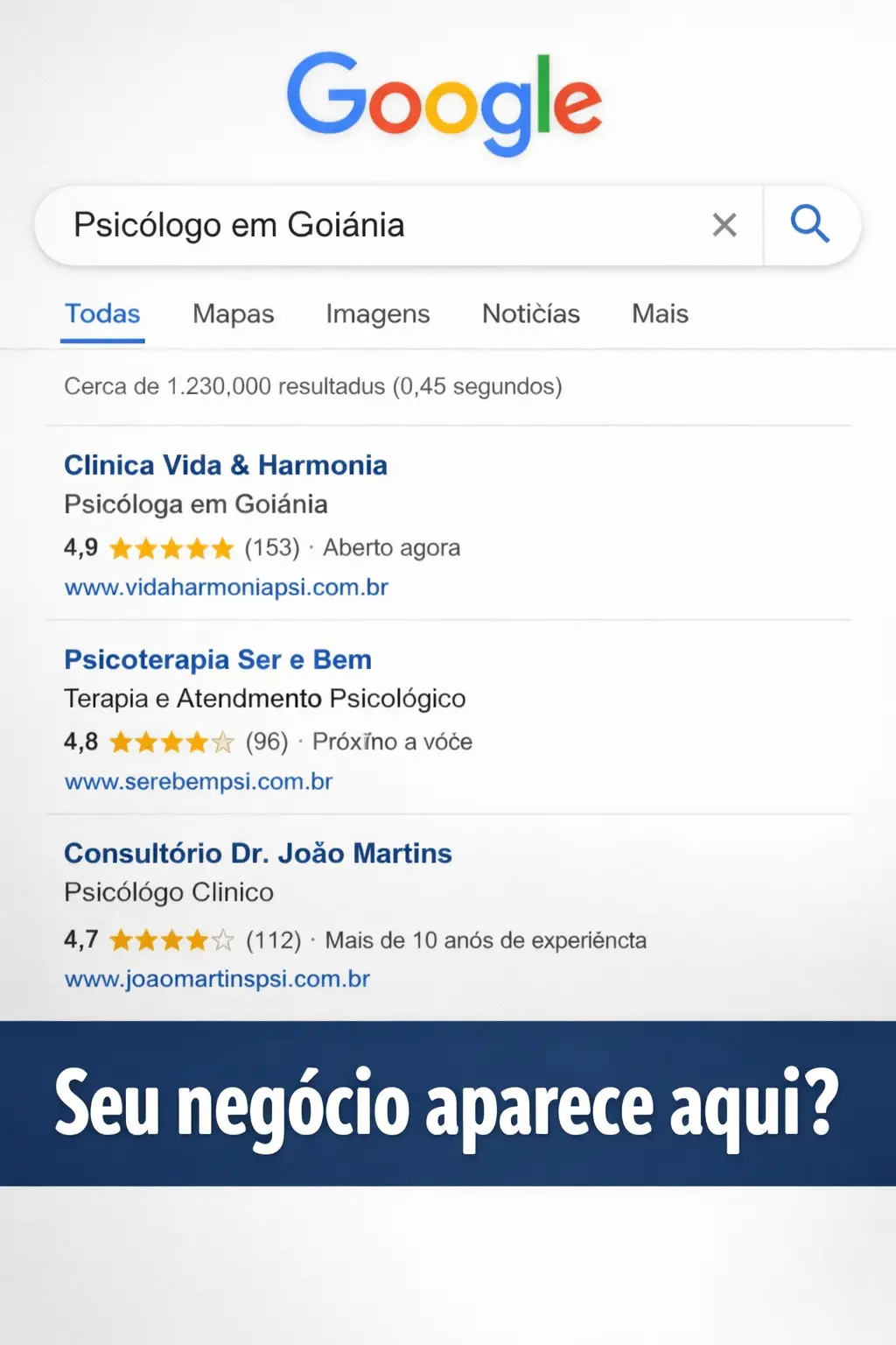Exemplo de site profissional da Nexuly